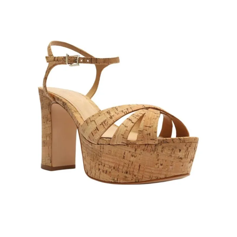 Schutz Keefa Strap Sandals 10.5cm Women's Brown-2