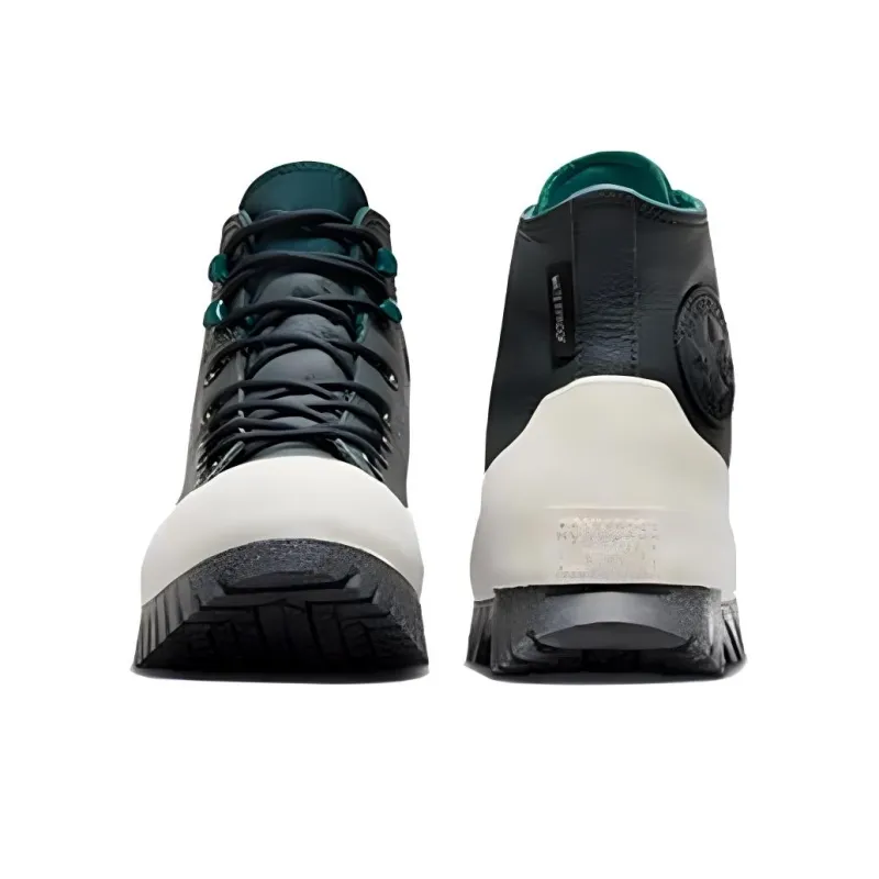 Converse Lugged Abrasion Resistant Waterproof Thermal Cushioning High Top Canvas Shoes Unisex Green-3