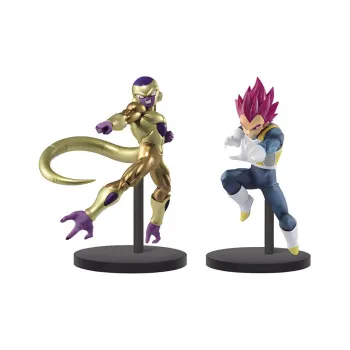 BANPRESTO Vegeta Dragon Ball Super Saiyan God SSGSS & Gold Frieza  The Legendary Super Warriors II Scale Figures 13cm