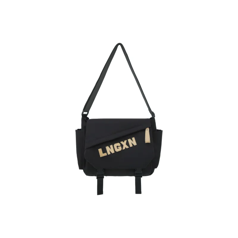 BAODIDAISHU Nylon Messenger Bag Crossbody Bags Regular Unisex White/Black/Blue-4