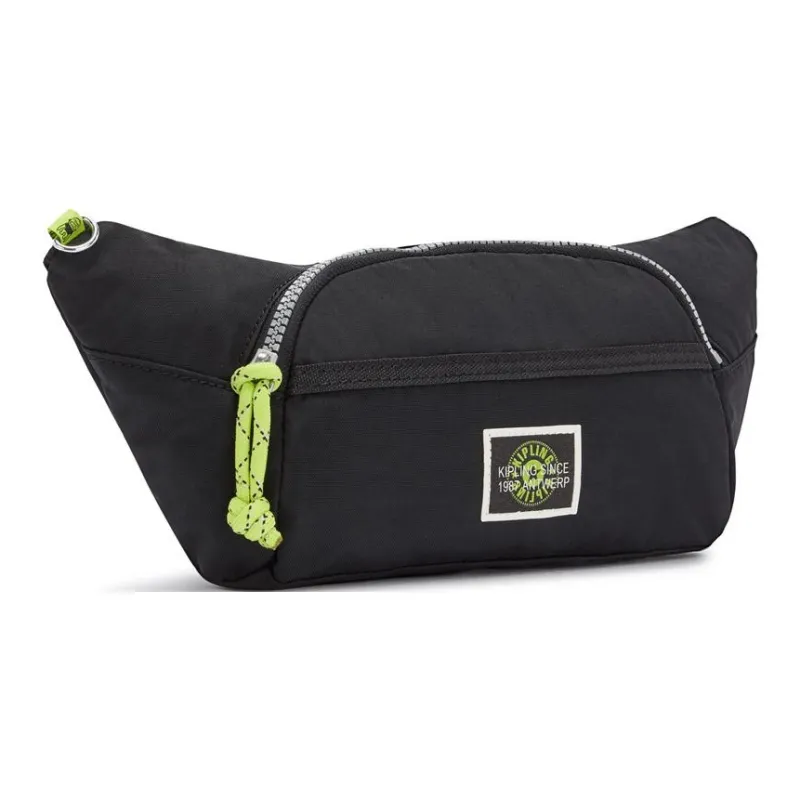 Kipling Polyamide Fanny Pack Medium Size Unisex Black-1
