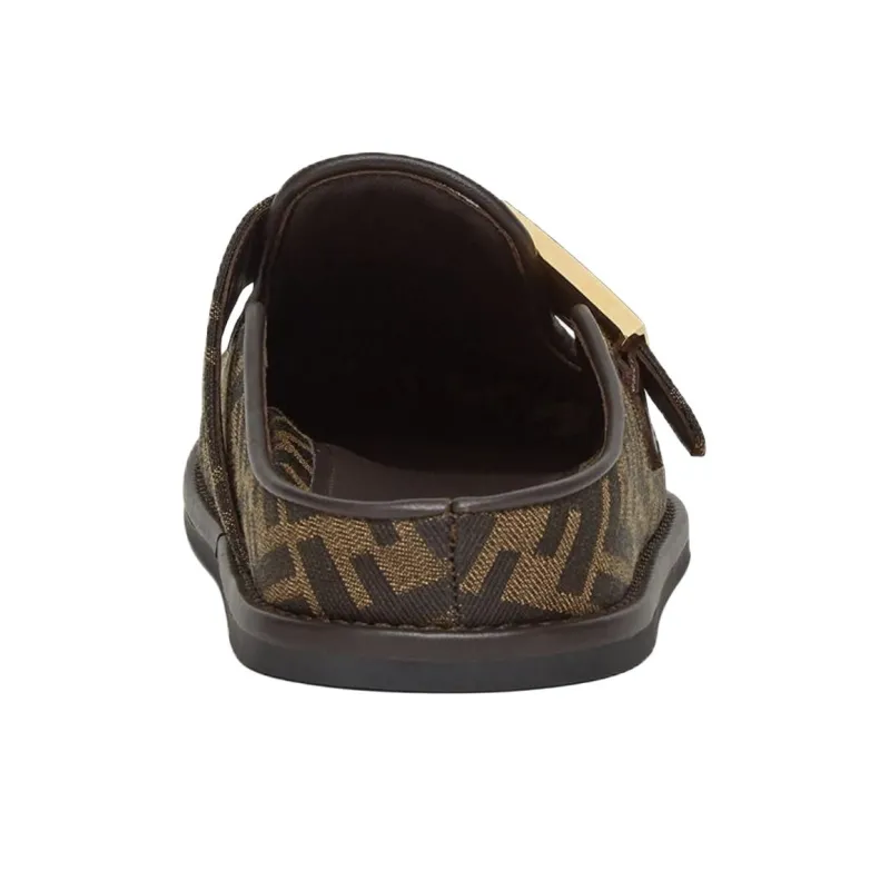 FENDI Feel Ff Jacquard Sabots Women's-4