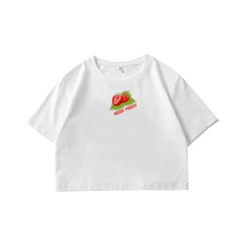 Green Forest Crop Top Women's