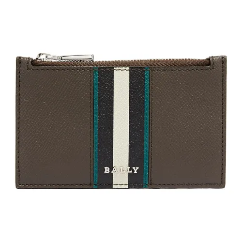BALLY Cow Leather Card Holder Women's Brown