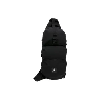 Jordan Canvas Crossbody Bag Canvas Bag Fanny Pack Sling Bag Regular Unisex Black