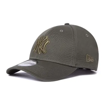New Era Cotton, Elastane Baseball Caps Unisex Olive Green