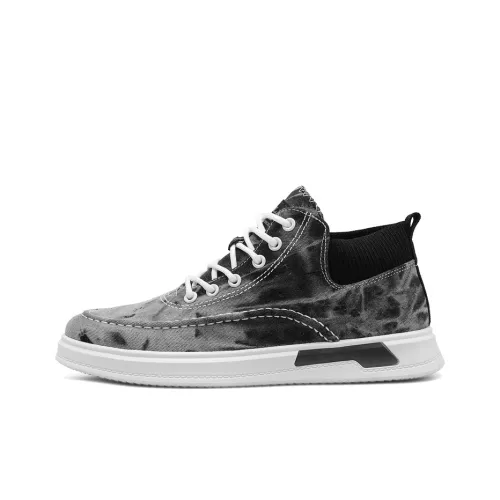 Tonlion Canvas Shoes Men Mid-Top