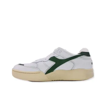 Diadora Heritage Anti Slip Wear Resistant Low Top Casual Shoes Unisex White Green