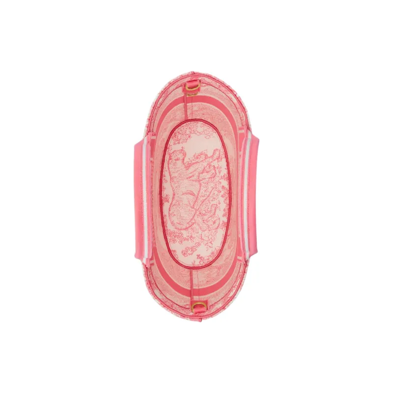 DIOR DIORIVIERA Embroidery Tote Bag, Shopping Bag, Handbag Women's Candy Pink-3
