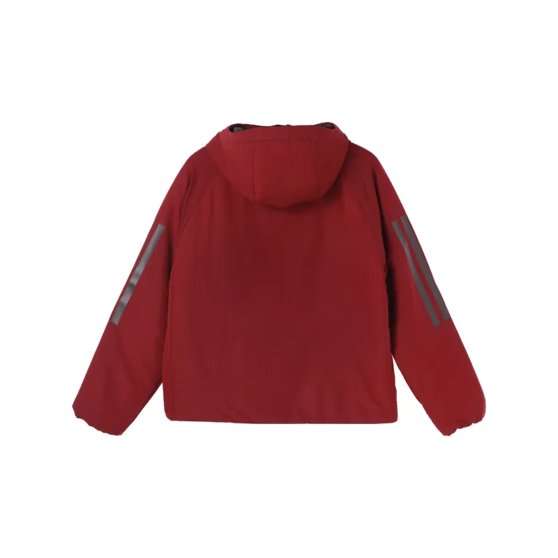 Adidas Puffer Jackets Women's Dark Reddish Purple-2