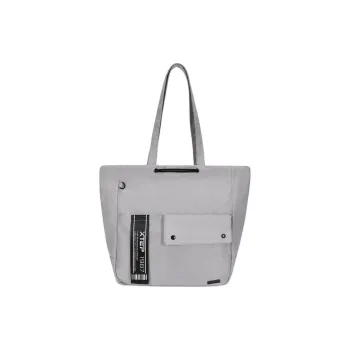 XTEP Textile Fabrics One Shoulder Handbags Unisex Black/Light Gray