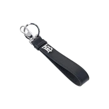 Burberry Leather Keychains Men's Black