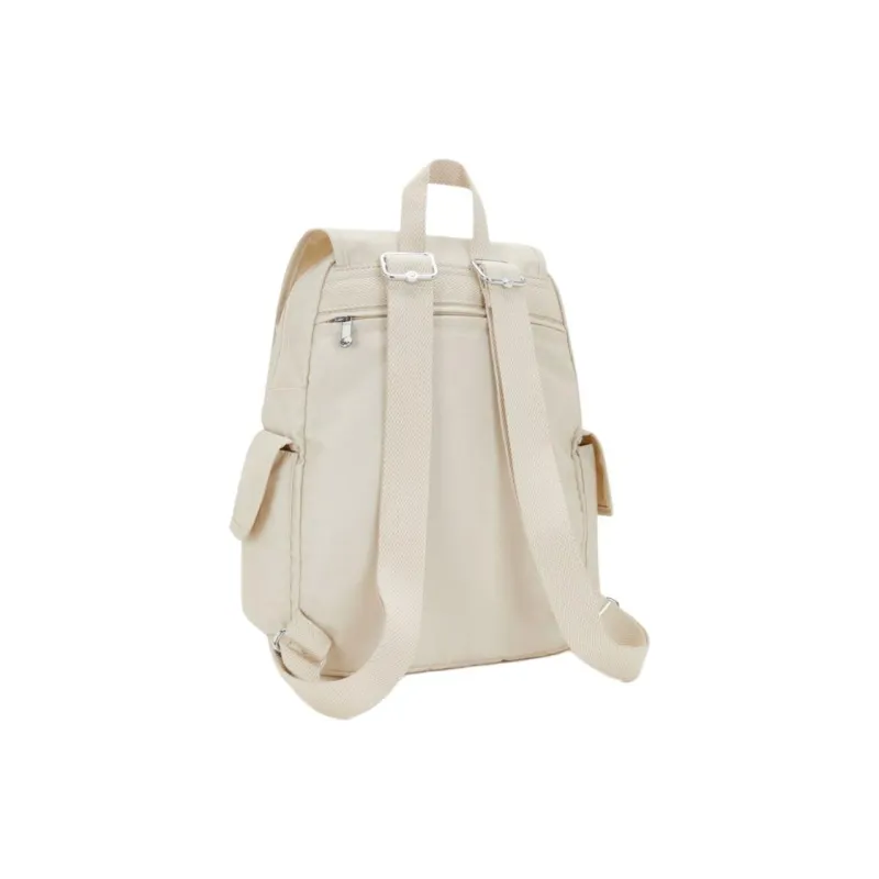 Kipling Polyamide Backpack Small Size Women's Beige-2
