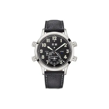 PATEK PHILIPPE Automatic Mechanical Movement Men's Watches Watch 42.2mm Black Dial Platinum Watch Case Cowhide Strap