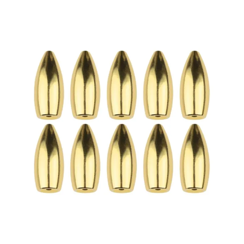 Monda Fishing Accessory Lure Bullet Copper Sinkers Fishing Copper-4