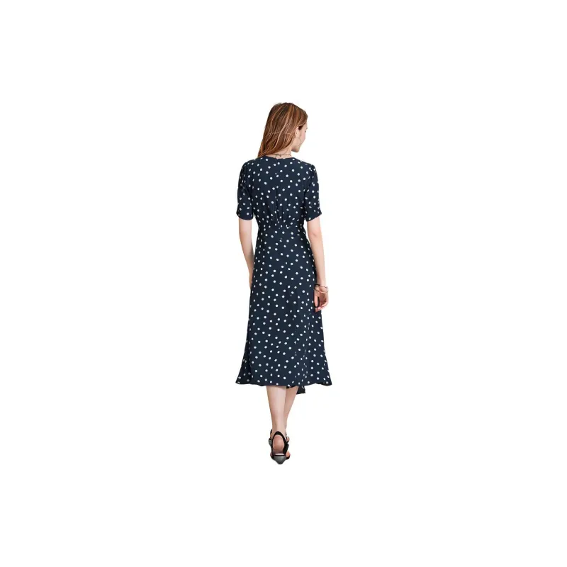HAVVA Short Sleeved Dresses Women's Polka Dot-1