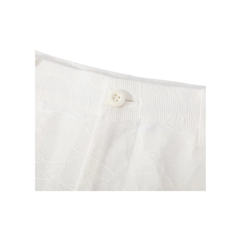 DAVID NAMAN Casual Shorts Men White-3