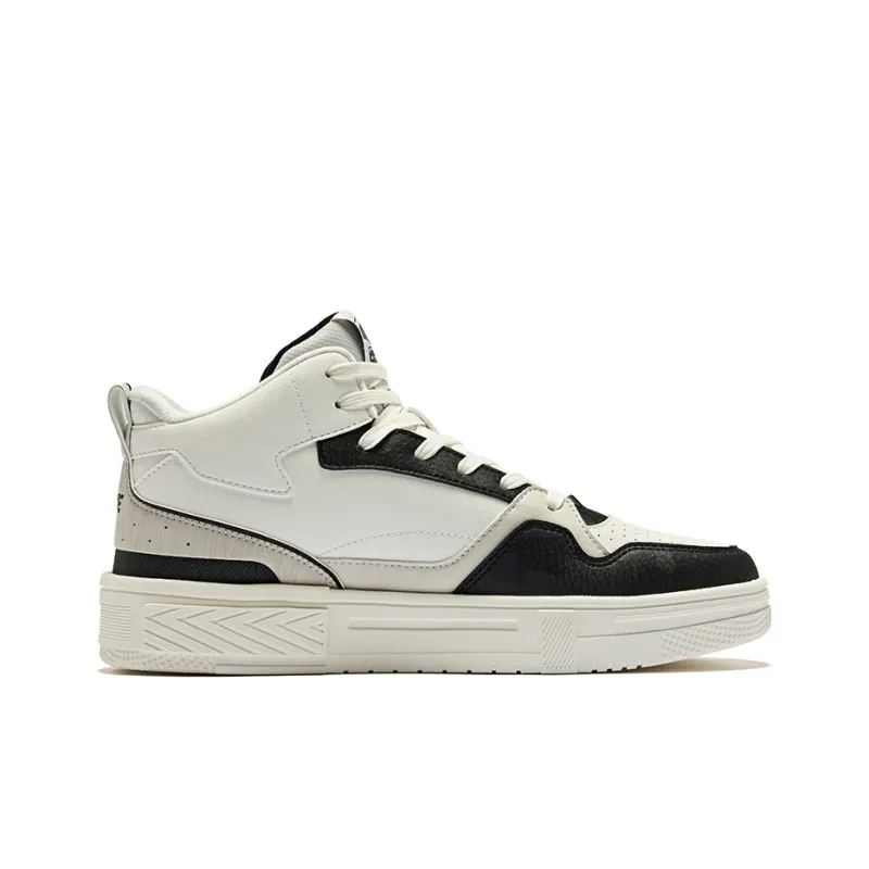 Erke Conquer 3 Wear Resistant Slip Resistant Low Top Skateboard Shoes Men's Microcrystal White/Jet Black-1
