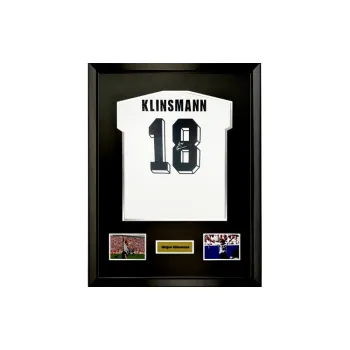 Three For Klinsmann Hand-Signed 1994 German National Team Jersey Soccer Apparel Framed Includes SA Certificate
