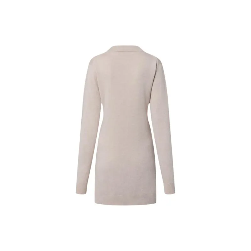LOUIS VUITTON FW24 Long Sleeved Dress Women's Beige-1
