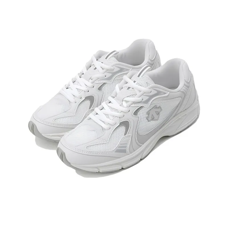 DESCENTE RUNNING Anti Slip Wear Resistant Low Top Running Shoes Unisex White-1