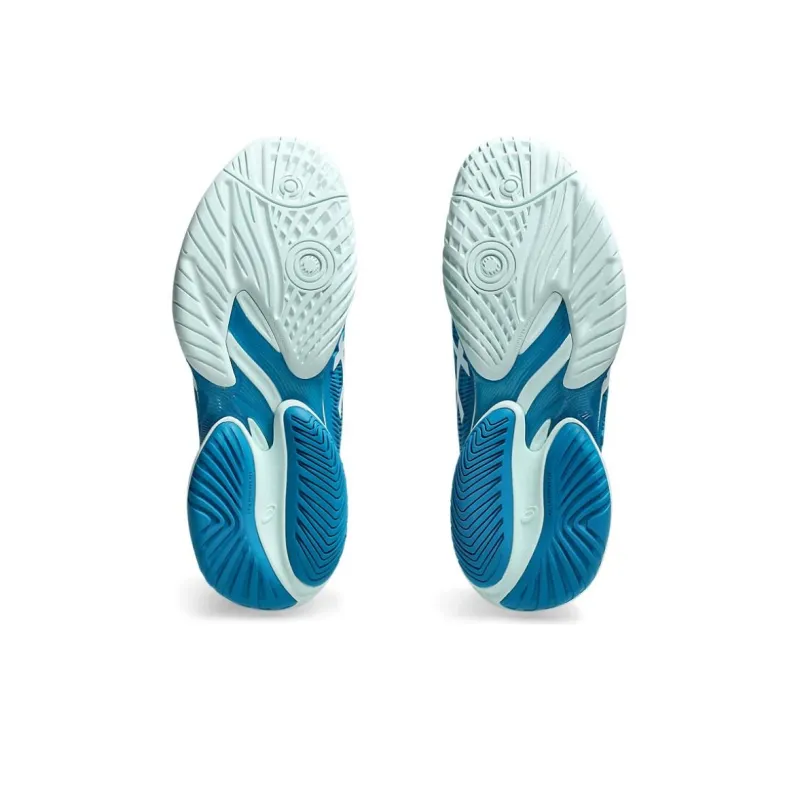 Asics Court Ff 3 Teal Blue White Women's-4