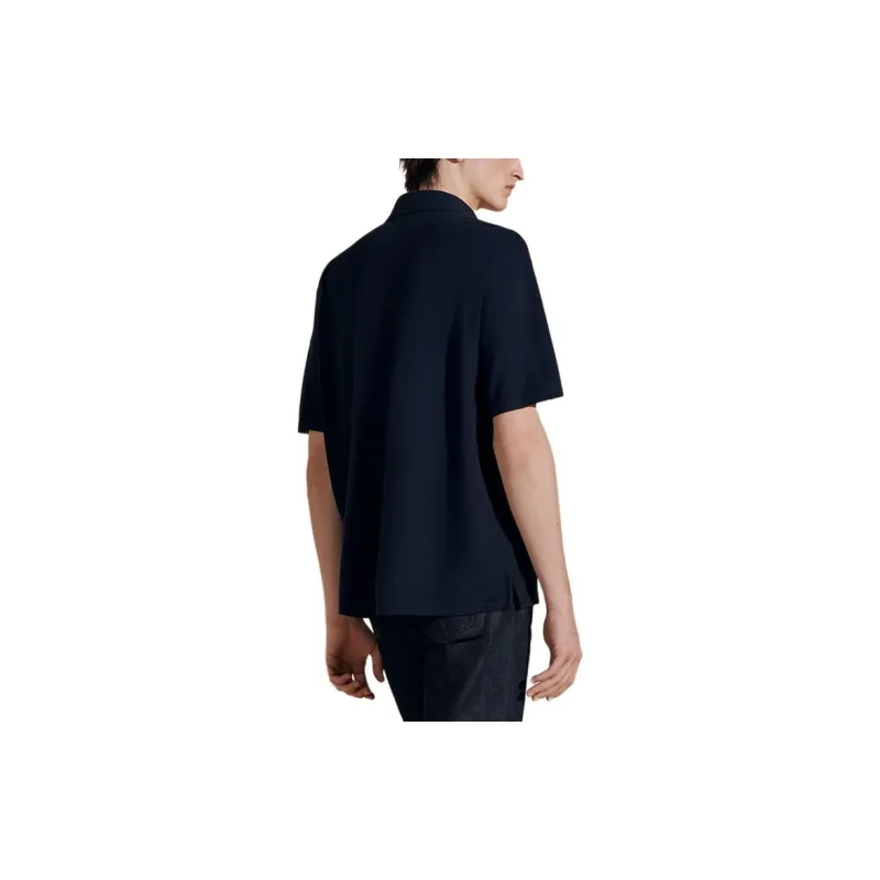 HERMES SS24 Polo Shirt Men's Marine Blue-1