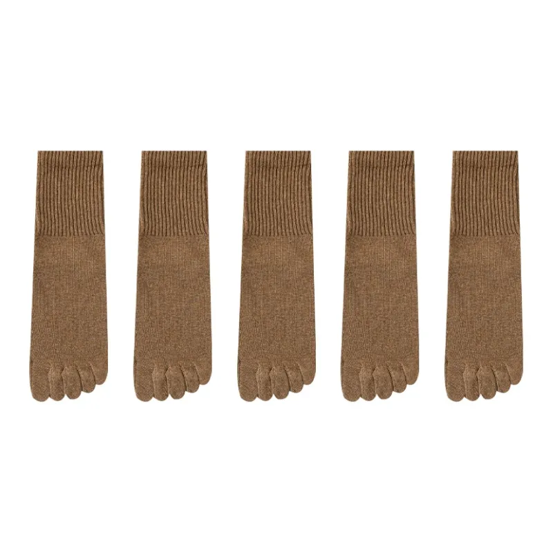 MIIOW Mid Calf Socks Women's 5 Pack-12