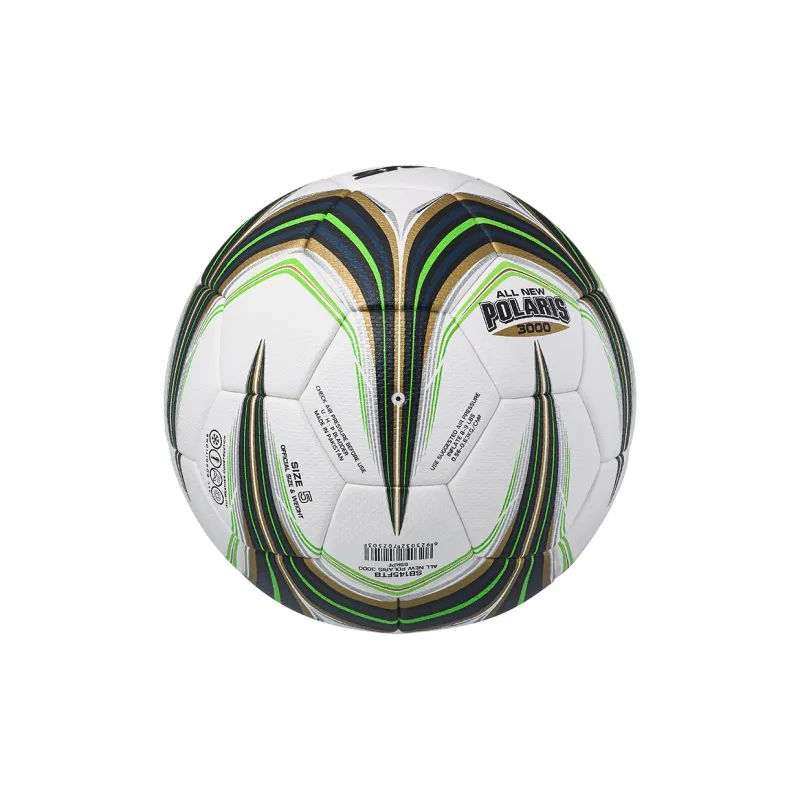 Star Size 5 Ball Soccer PU Seamless Thermal-bonding Unisex White Black Green-6