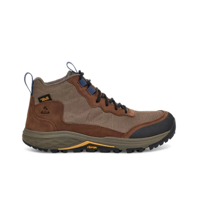 Teva Ridgeview Slip Resistant, Abrasion Resistant, Waterproof, And Breathable Mid Top Hiking Shoes Men's Brown Black-1