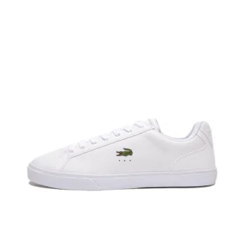 LACOSTE Lerond Pro Anti Slip Wear Resistant Low Top Skateboard Shoes Men's White