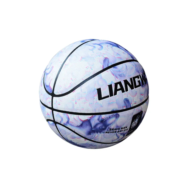 Vartsing Microfiber Leather Basketball White Purple Size 7 Training Unisex-3