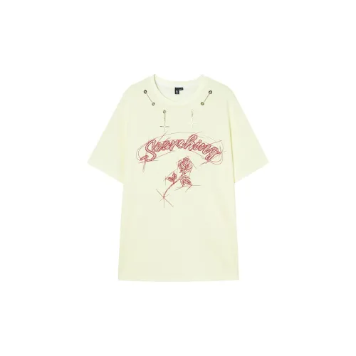 MEETLADY T-Shirts Women's Off White