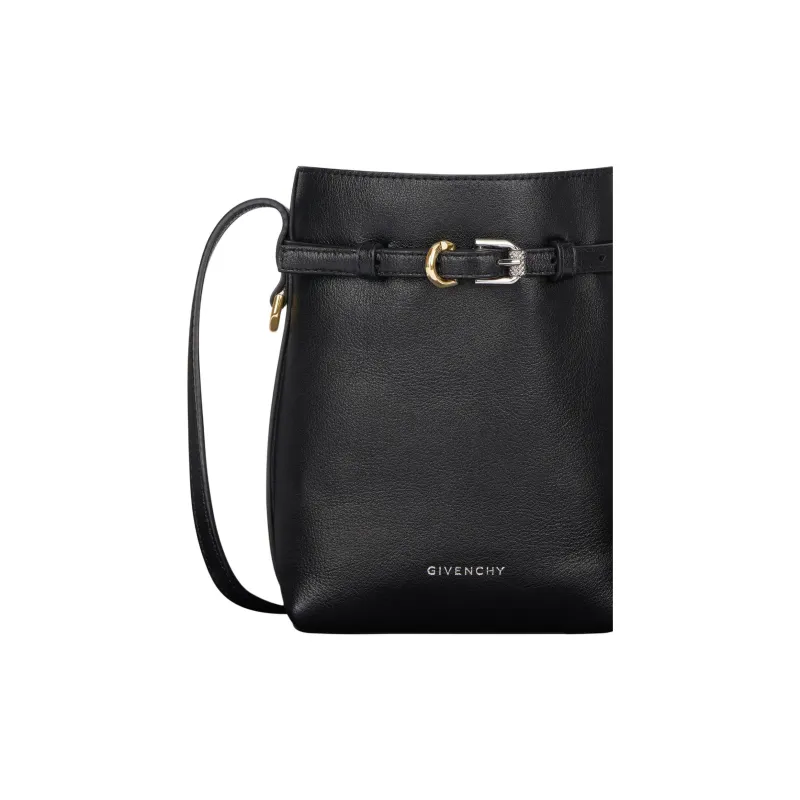 Givenchy Buffalo Leather Shoulder Bag, Crossbody Bag Women's Black-4