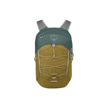 OSPREY Nylon Outdoor Hiking Bag Backpacks Regular Unisex Gold Brown With Green Accents