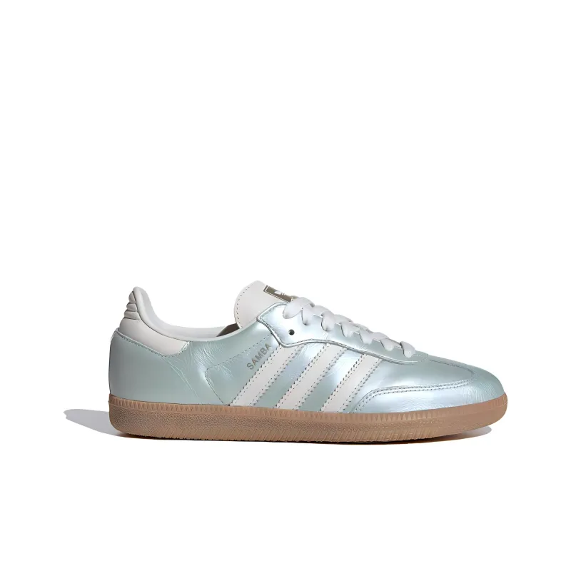 Adidas Samba Og Linen Green Metallic Women's-1