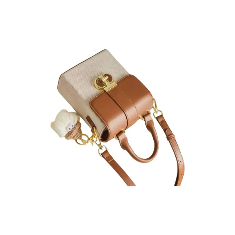 15 MINS Fabric Summer Niche Advanced Sensual Crossbody Bag Small Size Women's Ecru-1