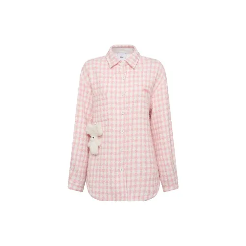 TSMLXLT Jackets Women's Pink Plaid