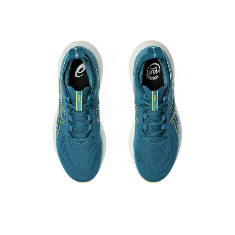 Asics Gel Nimbus 26 Evening Teal Light Mustard-3