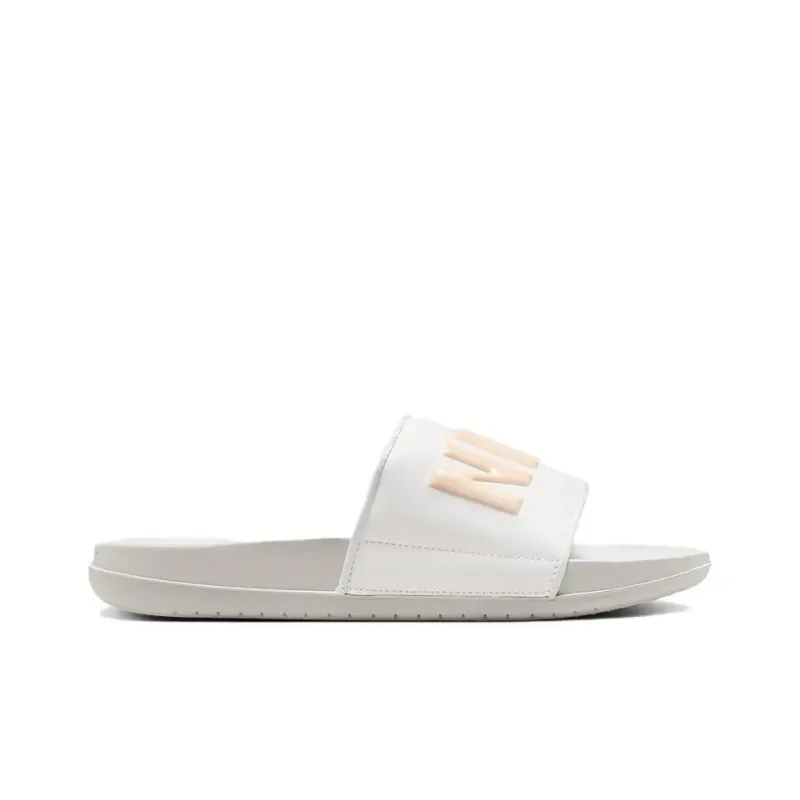 Nike Offcourt Slip Resistant Odor Resistant Slide Slippers Women's White Orange-1