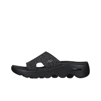 Skechers Go Walk Massage Fit Rubber Sole Slip-Resistant Slide Slippers Women's Black