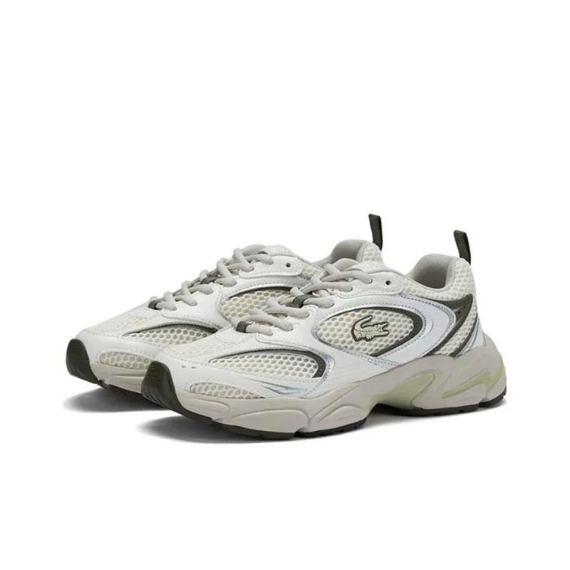 LACOSTE Low Top Casual Shoes Women's Beige-2