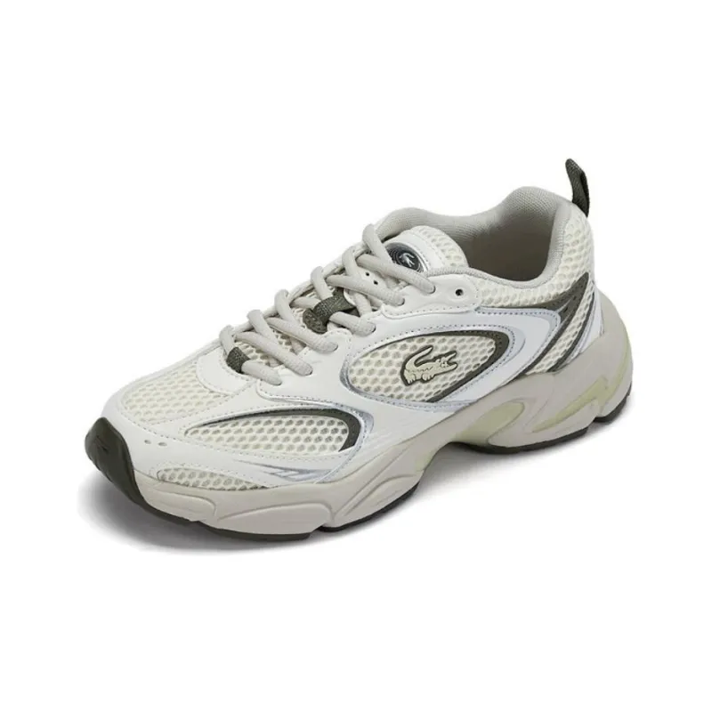 LACOSTE Low Top Casual Shoes Women's Beige-1