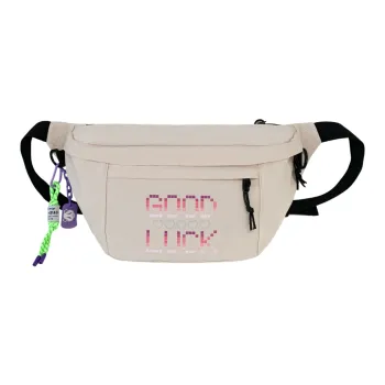 BAODIDAISHU Canvas Shoulder Bag, Fanny Pack, Sling Bag, Crossbody Bag Regular Unisex White, Black