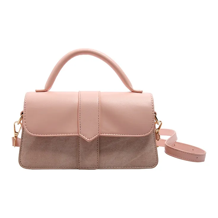 Ji Reminiscence PU Crossbody Handbag Women's Black/Pink/Coffee/Blue-6