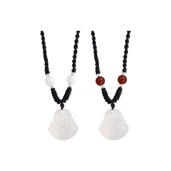 QUIET LOVE Agate Jade Necklaces Unisex