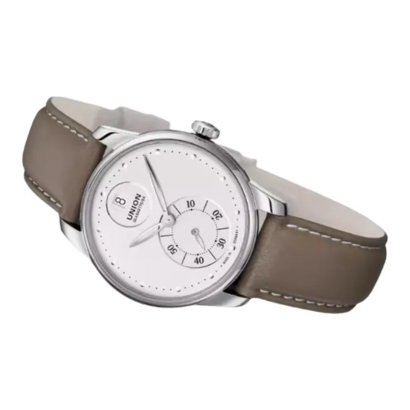 UNION GLASHUTTE SA Automatic Mechanical Movement Men's Watches Watch 36mm Blue Dial Stainless Steel Case Leather Strap-3