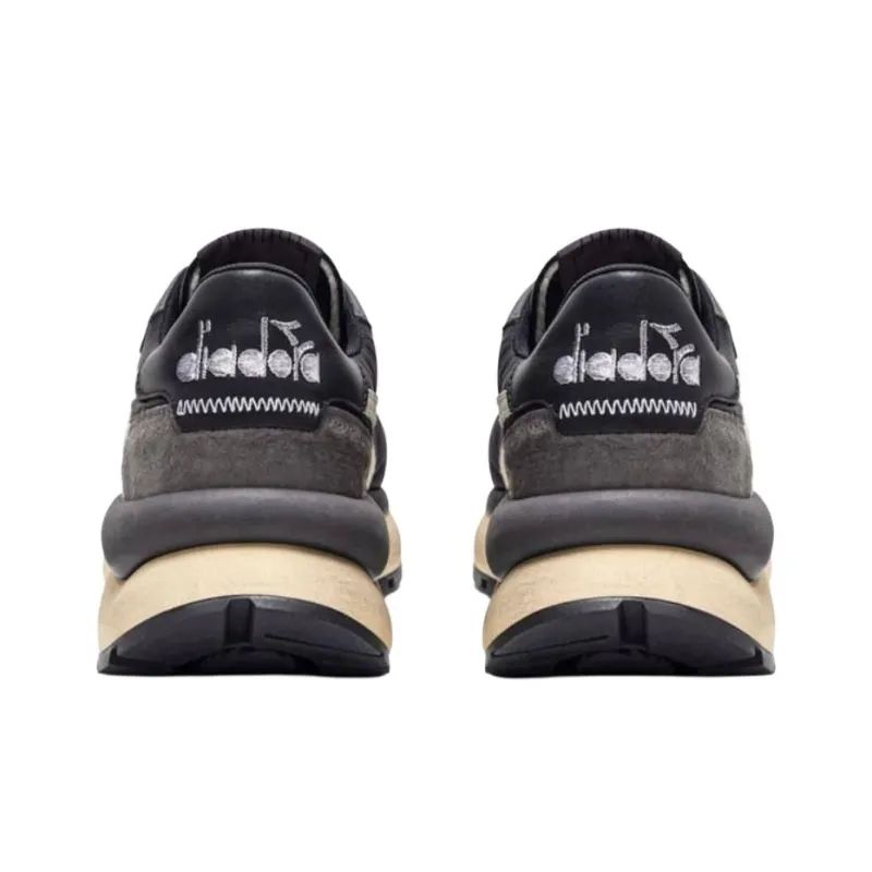 Diadora Heritage Low-Top Casual Shoes Men's Black White-5