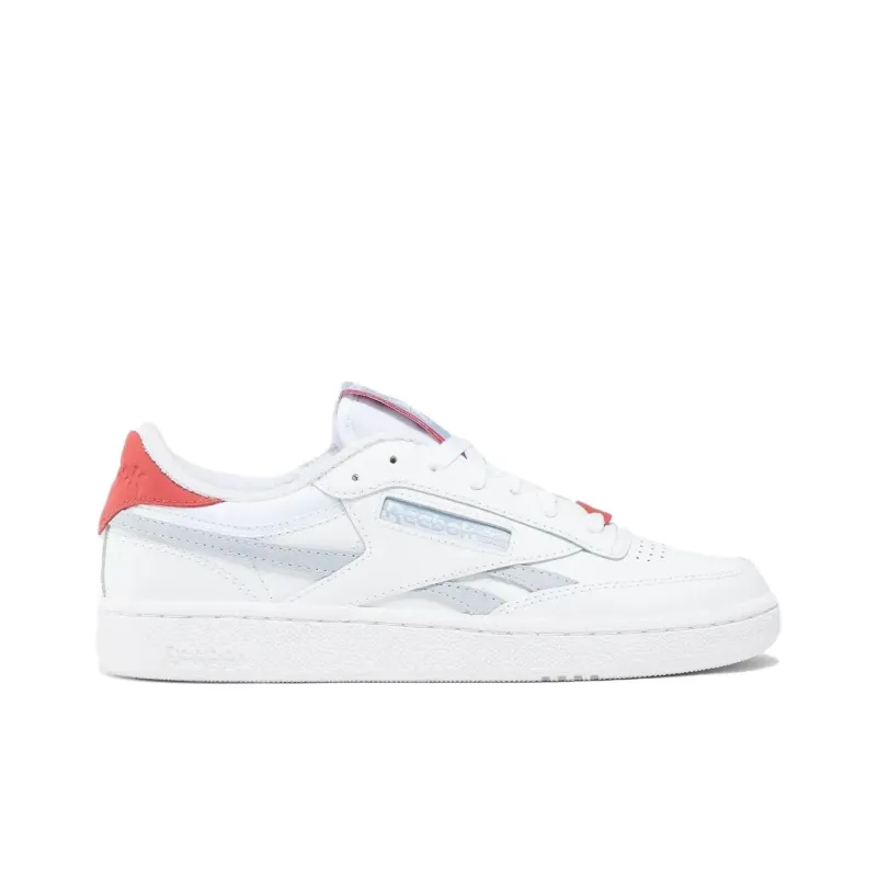 Reebok Club C Anti Slip Wear Resistant Low Top Skateboard Shoes Women's White Gray-1