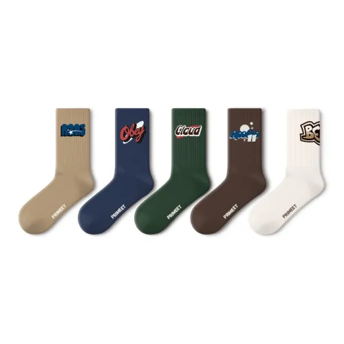 Primeet Unisex Mid-Calf Socks